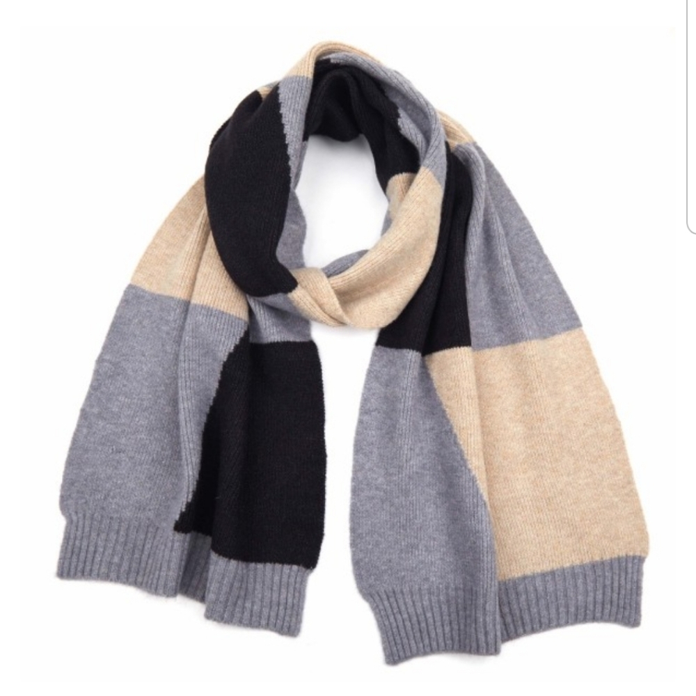 C.C. Beanie Color Block Scarf